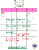 May 2026 Breakfast/Lunch Menu