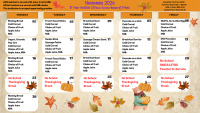 November 2026 Breakfast/Lunch Menu